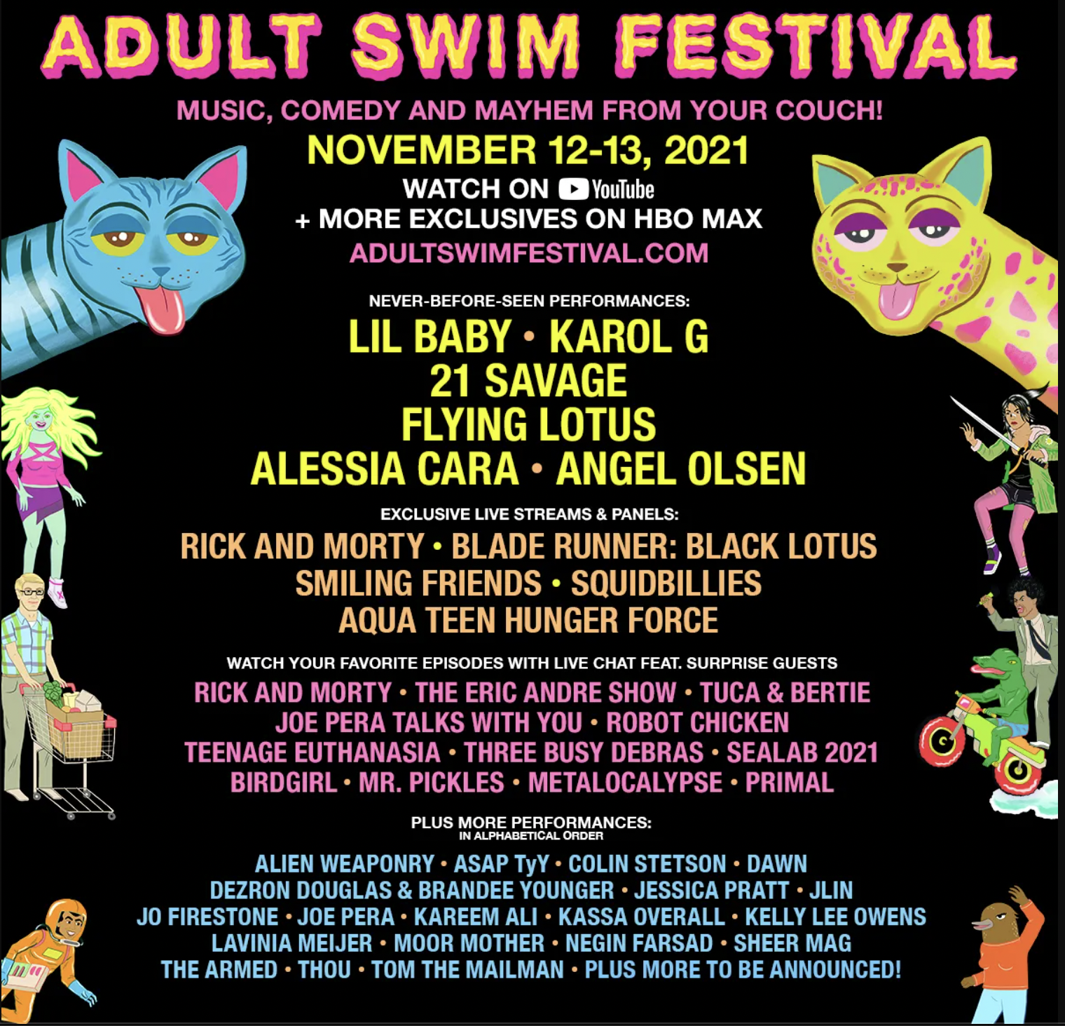 Adult Swim Festival (YouTube Live-stream)